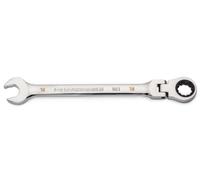 GearWrench 86718 - Llave combinada de trinquete de cabeza flexible de 18 mm con arco oscilante de 4 grados de 12 puntos - 86718