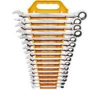 GearWrench 9416 Llave de 72 Dientes 12 Pt. Juego de Llaves Combinadas de Trinquete, 16 Pzs