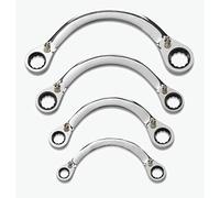 GearWrench 9840D Juego de Llaves de Trinquete de Doble Caja de Media Luna, SAE, 4 Pzs