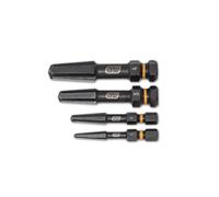 GearWrench Bolt Biter - Juego de 4 tornillos de extracción de tornillos - 84787, cromado, grande