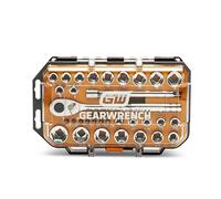 GEARWRENCH GW72SWS38 - Juego de herramientas mecánicas de 3/8 pulgadas, 72 dientes, 12 puntos, 36 piezas