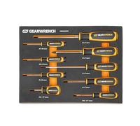 GEARWRENCH GWMSSCRPH - Juego de 9 destornilladores Phillips de doble material en bandeja de almacenamiento de espuma