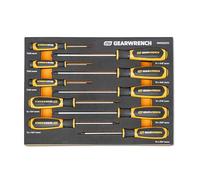 GEARWRENCH GWMSSCRTX - Juego de 10 destornilladores Torx de doble material en bandeja de almacenamiento de espuma