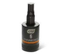 GEARWRENCH GWUHBS3803 - Llave de vaso hexagonal bidireccional de impacto de 1 cm, 6 mm