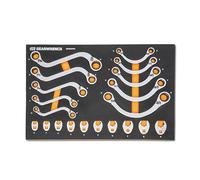 GEARWRENCH Juego de 19 llaves especiales de trinquete SAE en bandeja de almacenamiento de espuma - GWMSSRWSAE