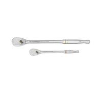 GEARWRENCH Juego de 2 trinquetes de lágrima de mango largo de 90 dientes de 1/4" y 3/8" - 81268T