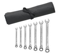 GearWrench Juego de 7 rollos de llave SAE de combinación de trinquete de 12 puntos XL - 85197R
