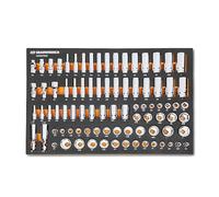 GEARWRENCH Juego de 85 llaves de vaso SAE Drive Master de 3/8 pulgadas en bandeja de almacenamiento de espuma - GWMSSKT38SAE