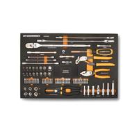 Gearwrench Juego de herramientas automotrices 120XP de 82 piezas en bandeja de almacenamiento de espuma | GWMSMBS02