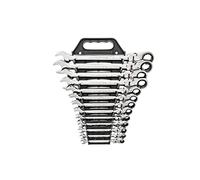 GearWrench Juego de llaves combinadas de trinquete de cabeza flexible de 13 unidades, SAE - 9702D
