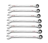 GearWrench Juego de llaves combinadas de trinquete universal Spline XL de 7 piezas 120XP, SAE - 86452