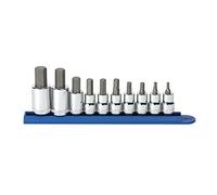 GearWrench Juego de llaves de vaso métricas de 3/8" y 1/2", 10 unidades - 80578