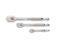 GEARWRENCH Juego de trinquete de lágrima de 3 piezas de 1/4 pulgadas, 3/8 pulgadas y 1/2 pulgada 120XP 81206XP