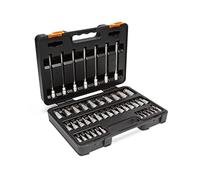 GEARWRENCH Juego maestro de 44 piezas de 1/10.2 cm, 3/20.3 cm, 1/5.1 cm Drive SAE/Metric Hex Bit Socket Master - 89086