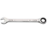 GearWrench Llave combinada de trinquete de 1-1/16 pulgadas con arco oscilante de 4 grados de 12 puntos - 86954