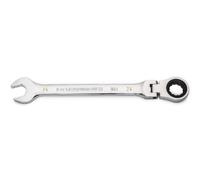 GearWrench Llave combinada de trinquete de cabeza flexible de 12 puntos de arco oscilante de 4 grados de 24 mm - 86724