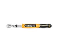 GEARWRENCH Llave dinamométrica electrónica de cabeza flexible de 3/8 pulgadas con ángulo, 10-100 pies/libras. - 85078