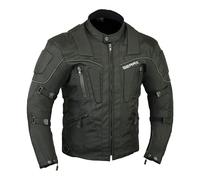 GearX Chaqueta protectora para motocicleta Storm Motorbike impermeable y transpirable - Negra, XL