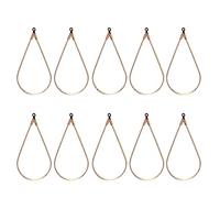 Geavonyg 10 Pcs Lágrimas con Arenismo De Aro Encontrar Componentes Caída Agua Suministros Joyería Bricolaje Lágrima