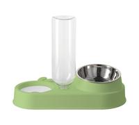 Geavonyg 2 De 1 Comederos Perros Gatos Automáticos Alimentos Tazón Agua Bujer Doble Gran Capacidad Doble Tazón Suministros Mascotas Mascotas Y Dispensador