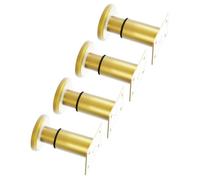 Geavonyg 4 Patas De Ajustables con Acabado Dorado Soportes para Muebles De Acero Laminado Soporte Estable Extensible Mejorar La Estabilidad Niveladores Universales Muebles