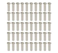 Geavonyg 50pcs/Paquete De Bicicletas En Bicicleta Bicicletas 12G 13G 14G High Fuerza Silver Negro Spoke Bike