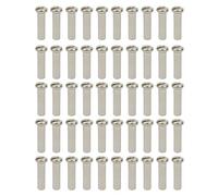 Geavonyg 50pcs/Paquete De Bicicletas En Bicicleta Bicicletas 12G 13G 14G High Fuerza Silver Negro Spoke Bike