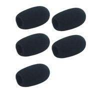 Geavonyg 5PCS Cubiertas De Parabrisas Micrófono Profesional Almohadilla Espuma Antiinterferencias Equipo Sala Conferencias Calidad Sonido Transparente Esponjas Protectoras