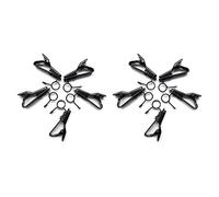Geavonyg 5pcs Micrófono Clip De Metal Clips Alambre Reemplazo Collar Abrazadera Auriculares Portátiles para Collar Camiseta