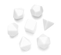 Geavonyg 7pcs Dices De Poliédricos Forma Múltiple Juego Grabable Forma Múltiple para Juegos Familiares Clubes Bricolaje Grabable