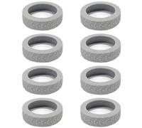 Geavonyg 8pcs Proteja Sus Ruedas De Equipaje Con Cubiertas De Silicona Duraderas Reducen Ruido Rodante.