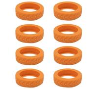 Geavonyg 8pcs Proteja Sus Ruedas De Equipaje Con Cubiertas De Silicona Duraderas Reducen Ruido Rodante.