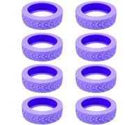Geavonyg 8pcs Proteja Sus Ruedas De Equipaje Con Cubiertas De Silicona Duraderas Reducen Ruido Rodante.