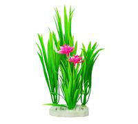Geavonyg Aquarium Decoration Realistic Plastic Water Plant Simulation Tillandsia with Base For Various Fishtanks Fish Hideouts Fishtanks Accessories