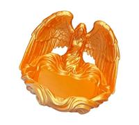 Geavonyg Bandeja de exhibición de joyería con forma de de ángel, placa ornamental adecuada para anillos, pendientes, collares, exhibición y decoración del hogar, platos de joyería