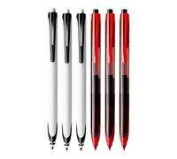 Geavonyg Bolígrafo De Gel Quiet Clicks 6 Piezas Tintas Secado Rápido Agarre Cómodo Para Tomar Notas Reuniones Aulas Bolígrafo Antimanchas Con Diseño Agarre Cómodo