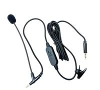 Geavonyg Cable Adaptador De Auriculares Multiusos con Conmutador Micrófono Conectores Placa Dorada Cable Micrófono con Brazo para Un Sonido Claro Control Volúmenes Ajustables