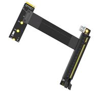 Geavonyg Cable Extensor M A Adaptador De Tarjeta Gráfica PCIE 16X 16X PCIe PCIexpress para NVMe 2230 2242 2260 2280 Convertidores M De Ángulo Recto