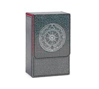 Geavonyg Caja De Almacenamiento De Cartas Sun Tarots Estuche De PU para Tarots Organizadores De Soporte para Mazos De Juegos Caja Portátil Soporte para Mazos De Juegos Estuche De Almacenamiento