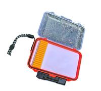 Geavonyg Caja De Flotador Pesca Multicompartimento con Cierre Organizador Aparejos Y Almacenamiento Flotante Estuche Almacenamiento Aparejos Impermeable