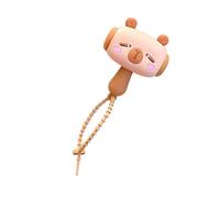 Geavonyg Capibaras Martillo Llavero Silicona PVC Sonido Juguete Para Niños Mochila Accesorios Regalo Portátil Niño Presente Sacudiendo Ruido Juguete Llavero Accesorio