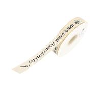 Geavonyg Cinta De Feliz Cumpleaños Flores Decorativas Palabras Creativas para Envolver Regalos Decoraciones para Pasteles Palabras Creativas Felices Artesanía Decorativa