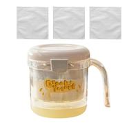 Geavonyg Colador De Yogur con Dispositivo Cocina Malla Fina Herramienta para Hacer Cuajada Casera para La Familia Niños Niñas Adolescentes Niños Juego Bolsas Filtro Yogur