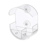 Geavonyg Comederos para Pájaros Pequeños Montados En La Pared Transparentes Alimentación Aire Libre Cámara Montaje En Exteriores con Aplicación Móvil