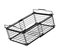 Geavonyg Contenedor De Metal Expandible para Congelador Cesta Almacenamiento Apilable Refrigerador Solución Almacenamiento Metal Resistente A La Oxidación Frigorífico Congelador con