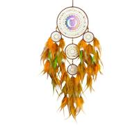 Geavonyg Decorative Dreamcatchers with Feathered and 3D Colorful Owl Hanging Ornament for Bedroom and Modern Homes Wall Decors Handmade Craft