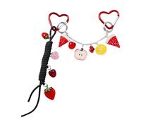 Geavonyg Delicado Llavero Trenzado Cuerda Bolsa De Frutas Del Teléfono Decoración Adecuada Para Fiestas Y Uso Diario Con Diseños De Frutas Lindos