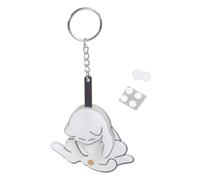 Geavonyg Endearing Cat Keychain With Interactive Ball Funny Interactive Animal Pendant Backpack Decoration Bag Charm Gag Gift Lightweight Keychain