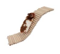 Geavonyg Escalera Multifuncional para Hámster Juguete Mantener Segura A Mascota Un Refugio De Seguridad Jaula Interior Áreas Juego Madera Troncos Jaula Madera