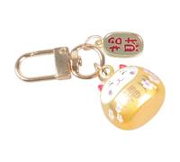 Geavonyg Estilos Japoneses Cartoon Keychain Colección De Metal Gatos Con Campanas Para Bolsas Y Llaves Automóvil